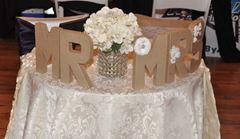 Picture of Sign (Mr & Mrs paper machee)  - Brown