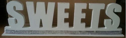Picture of Sign (Sweets) 28.5" - White
