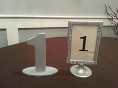 Picture of Table Numbers (Wooden)  - Silver