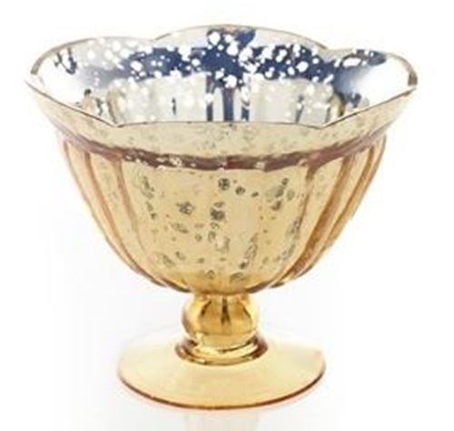 Picture of Vase (Gold Mercury Bowl) 5.75X6 - Gold
