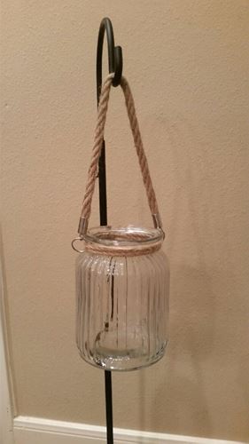 Picture of Vase (Roped Hanging jar) 6X4 - clear