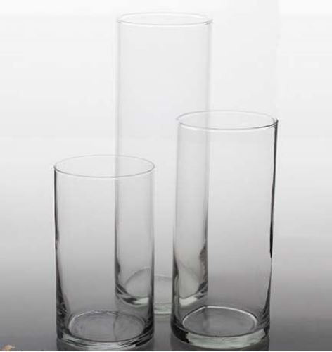 Picture of Vase (Short Trio Cylinders)  - Clear