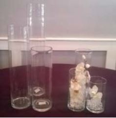 Picture of Vase (Tall Trio Cylinders)  - Clear