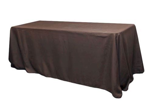 Picture of Table Cloth 90X132 - Chocolate (Poly Oblong)