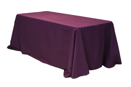 Picture of Table Cloth 90X132 - Eggplant (Poly Oblong)
