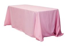 Picture of Table Cloth 90X132 - Pink (Poly Rectangle)