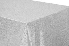Picture of Table Cloth 90X132 - Silver (Glitz sequin Rectangle)