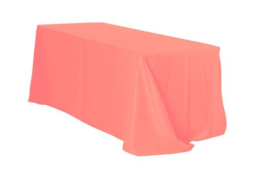 Picture of Table Cloth 90X156 - Coral (Poly Rectangle)