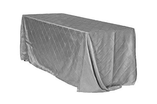 Picture of Table Cloth 90X156 - Silver Charcoal (Pintuck Taffeta Rectangle)