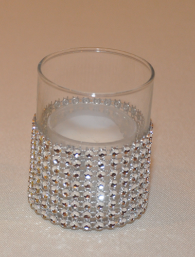 Picture of Votive (Bling mesh) 2.5" - Silver