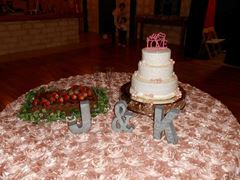 Picture of Table Cloth 120 - Blush (Satin Rosette Round)