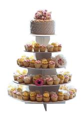Picture of Cupcake stand (Round Tower) 5 tier - White