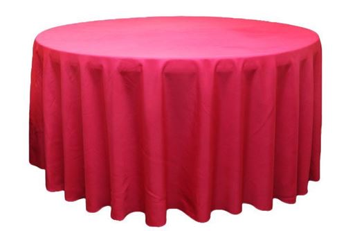 Picture of Table Cloth 120 - Fuchsia (Poly Round)