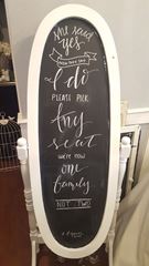 Picture of Chalkboard (Vintage Oval) Lg - Distressed