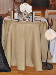 Picture of Table Cloth 90 - Wheat (Faux Burlap Round G)