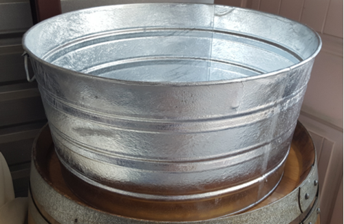 Picture of Catering (Large round galvanized tub) 15 gal - Aluminum
