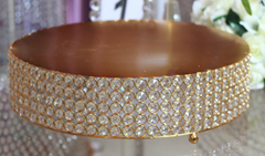 Picture of Cake stand (Gold BLING cake stand) 18" - Gold
