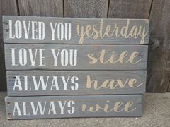 Picture of Sign (Loved you yesterday)  - Brown