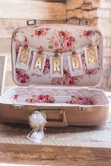 Picture of Vintage Suitcase (Floral inside) 20X13 - Brown