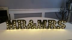 Picture of Marquee (Mr & Mrs sign) 28X6 - Black