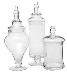 Picture of Candy Jar (A TRIO)  - Clear