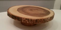 Picture of Cake stand (Tree stump pedestal) 11" - Natural