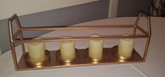 Picture of Candle Holder (Slim Rectangle)  - Gold