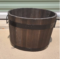 Picture of Furniture (Small Plantern Barrel) 14.5X10 - Dark Brown
