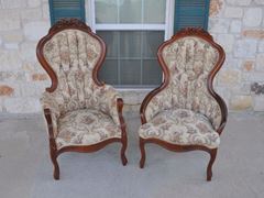 Picture of Furniture (Burke wingback HER chair)  - Ivory