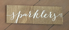 Picture of Sign (Sparklers)  - Brown