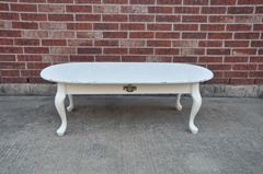 Picture of Furniture (Lucille oval table) 50X24 - Off white