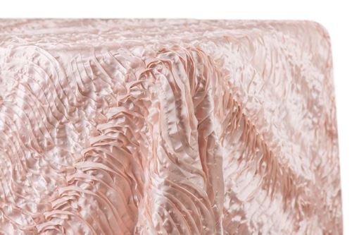 Picture of 90X156 - Blush (Wave satin Rectangle)