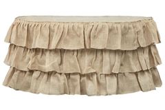 Picture of Table Skirt 21 - Natural (Burlap)