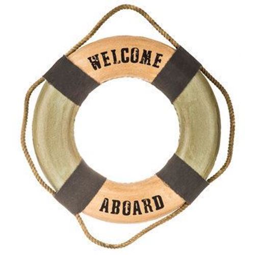 Picture of Decor (Welcome Aboard Buoy)  - White