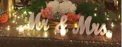 Picture of Sign (Rustic Mr & Mrs Cursive)  - Distressed