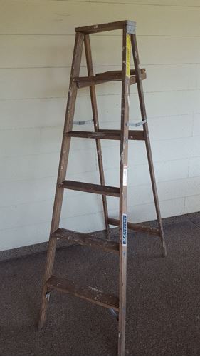Picture of Decor (Vintage ladder 5step) 5 step - Natural