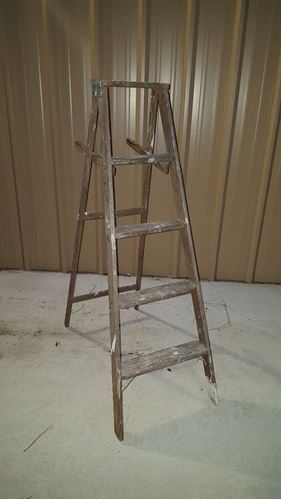 Picture of Decor (Vintage wooden ladder) 4 step - Natural
