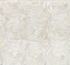 Picture of Table Cloth 90X156 - Ivory (Satin Rosette Rectangle)