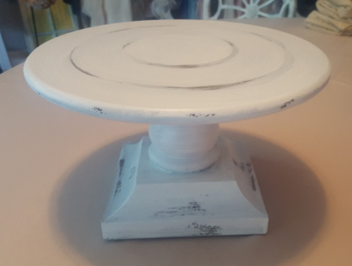 Picture of Cake Stand (Wooden Round) 10x6 - Distressed