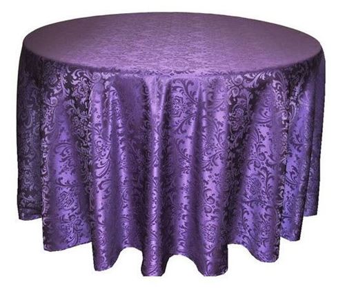 Picture of 108 - Eggplant (Poly Damask Round)