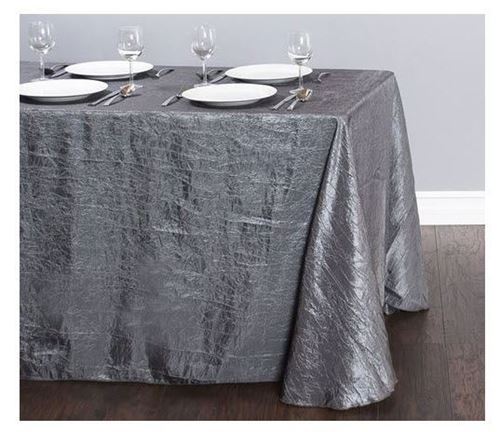 Picture of 90X156 - Silver Charcoal (Crushed Taffeta Rectangle)