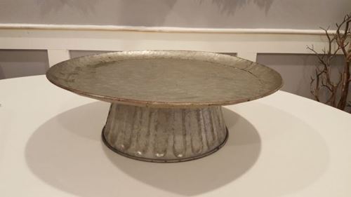 Picture of Cake stand (Galvanized) 17" - Metal