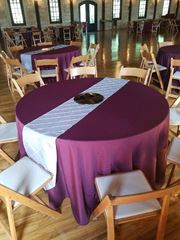 Picture of Table Cloth 120 - Burgundy (Poly Round T)