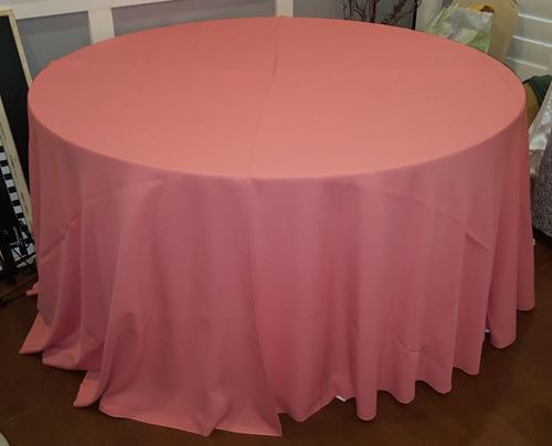 Picture of Table Cloth 120 - Coral (Poly Round)