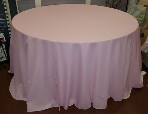 Picture of Table Cloth 120 - Pink (Poly Round P)