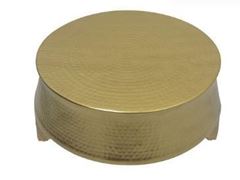 Picture of Cake stand (Hammered Round) 18 - Gold