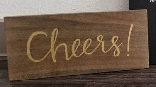 Picture of Sign (Cheers)  - Brown