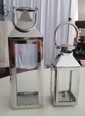 Picture of Decor (Med Silver Lantern) 5X15.5 - Silver