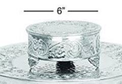 Picture of Cake stand (Silver Embossed) 6.5 - Silver