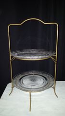 Picture of Catering (Two tiered metal stand)  - Gold
